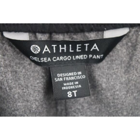 Athleta Chelsea CARGO BLACK LINEDPANT SIZE 8 T TALL EUC - Picture 9 of 10